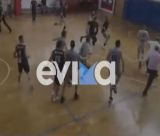 Άγριο ξύλο σε αγώνα μπάσκετ στην Εύβοια – Έδειραν τους παίκτες (vd)