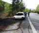 Αυτοκίνητο τυλίχθηκε στις φλόγες στην Εθνική Οδό Τρίπολης-Πύργου, εντός της Βλαχέρνας! (εικόνες)