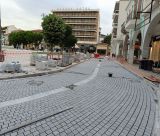 Ανάπλαση πλατείας Αγίου Βασίλειου | Στρώνονται με κυβόλιθους οι δρόμοι, προχωρούν τα έργα (εικόνες)