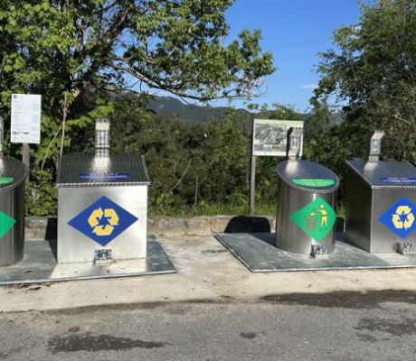 Βυθιζόμενοι κάδοι απορριμμάτων στη Βυτίνα