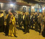 Ο Βαγγέλης Γιαννακούρας στη λιτάνευση για την πανήγυρη της Αγίας Κυριακής στη Δημητσάνα (vd)