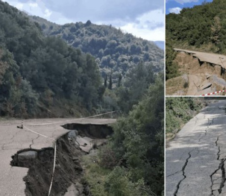 Σοβαρή καθίζηση στο δρόμο Λευκοχώρι προς Γαλατά – Κερέσοβα – Περδικονέρι