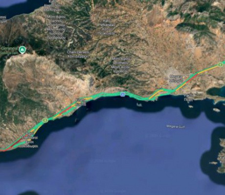 Αυξημένη η κίνηση στην εθνική οδό "Αθηνών - Κορίνθου"