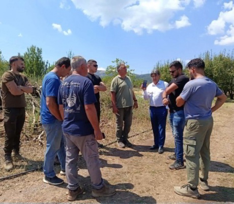 Ζημιές από χαλάζι στην Τεγέα | Κοντά στους αγρότες ο Γιαννακούρας, άμεση επικοινωνία με τον Λυκουρέντζο του ΕΛΓΑ (vd)