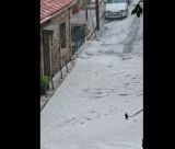 Ισχυρή χαλαζόπτωση, άσπρισαν οι δρόμοι στα Τρόπαια Γορτυνίας (vd)