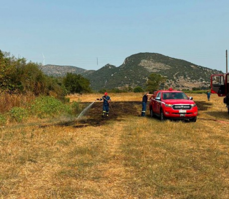 Υπό έλεγχο η φωτιά στο Νεοχώρι Τρίπολης (εικόνες)