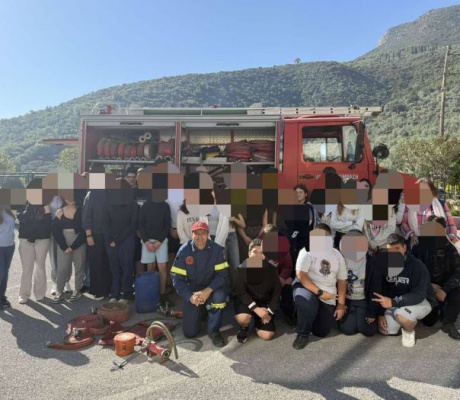 Πυροσβεστική Παιδεία σε Νηπιαγωγεία και Γυμνάσια της Αρκαδίας - Εικόνες από Τρίπολη, Τυρό και Νεστάνη