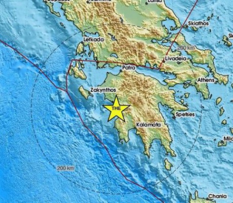 Σεισμός 4,1 Ρίχτερ κοντά στη Ζαχάρω Ηλείας – Αισθητός σε δυτική και νότια Πελοπόννησο