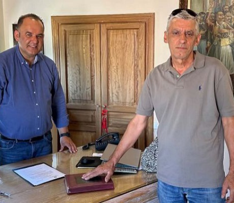 Γορτυνία | Ορκίστηκε ο νέος Πρόεδρος Οχθίων, Γεώργιος Τσίρμπας