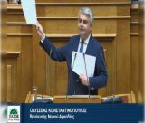 Κατάργηση του ΕΝΦΙΑ για την πρώτη κατοικία των μονίμων κατοίκων της Μεγαλόπολης ζητά ο Κωνσταντινόπουλος