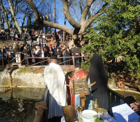 Αγιασμός των υδάτων στο Πάρκο Κάτω Βρύσης στο Λεβίδι