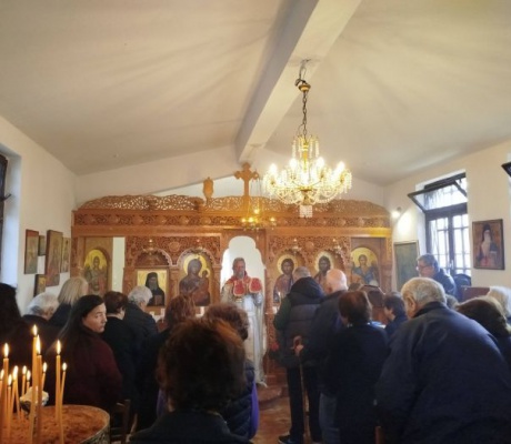 Σάββατο του  Λαζάρου στον Άγιο Νεκτάριο, στα Κάτω Δολιανά