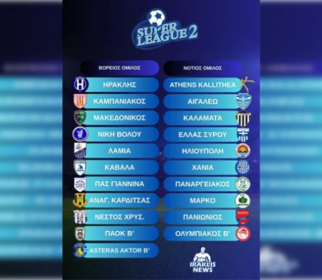 SL2 | Στον Βόρειο Όμιλο ο Αστέρας Τρίπολης Β' AKTOR
