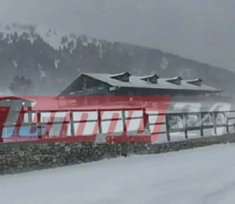 Χιονοθύελλα στο χιονοδρομικό κέντρο Καλαβρύτων