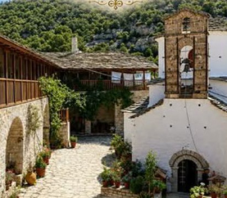 Τέλεση κουράς δόκιμου μοναχού στη Μονή Αγίου Νικολάου Καρυάς