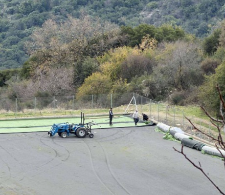 Στην τελική ευθεία τα έργα στο γήπεδο Δημητσάνας (εικόνες)