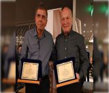 Η Παγγορτυνιακή Ένωση τίμησε τους διευθυντές του Υδροηλεκτρικού Σταθμού Λάδωνα, Γιάννη Αγγελόπουλο και Γιάννη Σταθά