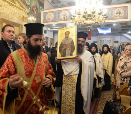 Λαμπρός ο εορτασμός του Αγίου Ιωάννου του Χρυσοστόμου στου Λουκά (εικόνες)