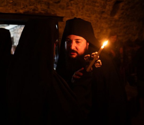 Κουρά Μοναχού από τον Μητροπολίτη Μαντινείας και Κυνουρίας στη Μονή Παναγίας Γοργοεπηκόου Νεστάνης (εικόνες)