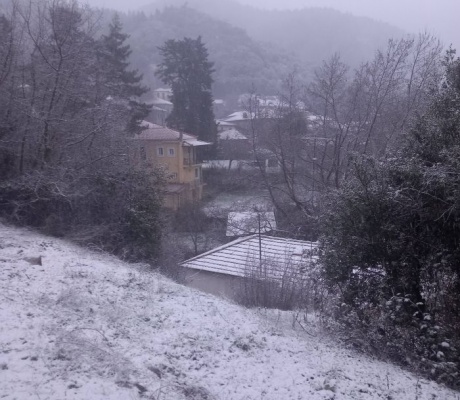 "Άσπρη μέρα" είδε η ορεινή Αρκαδία | Όμορφες εικόνες από Λαγκάδια, Βυτίνα, Βαλτεσινίκο, Αλωνίσταινα! (vd)