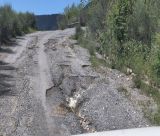 Διαλυμένος ο δρόμος προς το φαράγγι του Λούσιου (εικόνες)