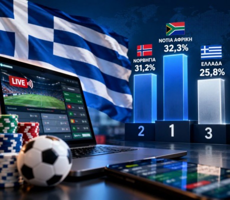 Online τζόγος - Η Ελλάδα στην 3η θέση παγκοσμίως – Πάνω από Βρετανία και ΗΠΑ!