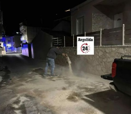 Άργος | 40 κιλά λάδι έκαναν τον δρόμο... πίστα πατινάζ!