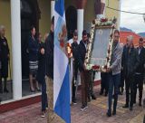 Η περιφορά της ιερής εικόνας του Αγίου Δημητρίου στο Περδικονέρι Γορτυνίας (vd)