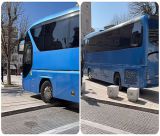 Τρίπολη | Λεωφορείο εγκλωβίστηκε και ανέβηκε στην πλατεία Αγίου Βασιλείου (vd)