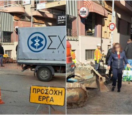 Κλειστή για έργα η οδός Γρηγορίου Ε’ στην Τρίπολη (εικόνες)