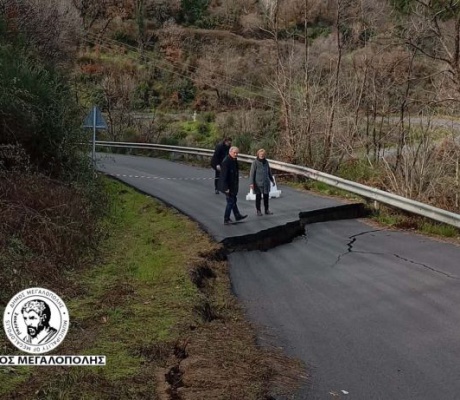 Μεγάλες ζημιές στο δρόμο προς Ίσαρη - Βάστα | Αυτοψία την Δευτέρα από μηχανικούς της Περιφέρειας