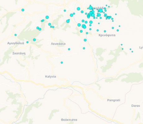 Έντονη σεισμική δραστηριότητα κοντά στα Καλάβρυτα – Αισθητοί οι σεισμοί στη Βόρεια Αρκαδία