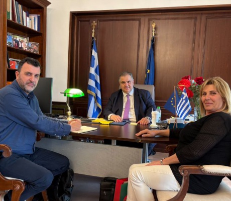 Συνάντηση Παγγορτυνιακής με τον Υφυπουργό Εσωτερικών Βασίλη Σπανάκη - Αποδέχθηκε πρόσκληση να επισκεφθεί τη Γορτυνία   
