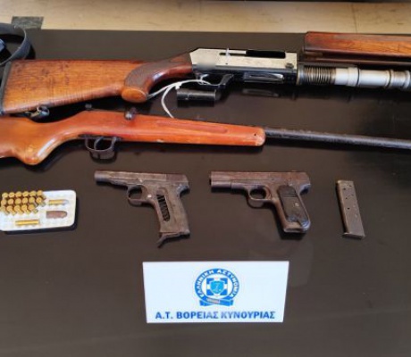 Τρίπολη | Σύλληψη 54χρονου για κυνηγετικά όπλα και πιστόλια