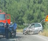 Τροχαίο με τραυματία κοντά στα Τρίκορφα (εικόνες)