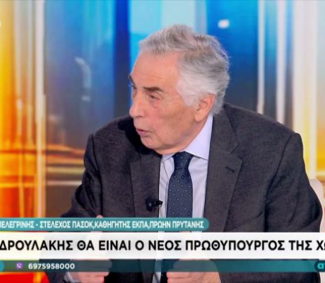 Πελεγρίνης: «Σε έναν χρόνο από τώρα ο Ν. Ανδρουλάκης θα είναι πρωθυπουργός»