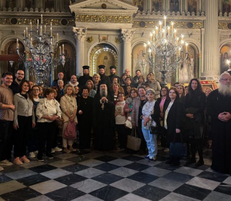 Αρκάδες προσκυνητές στον Μητροπολίτη Πατρών και σε προσκυνήματα της Ιεράς Μητροπόλεως (εικόνες)