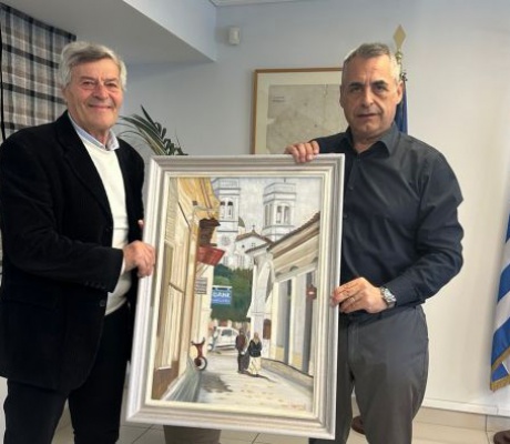 Ο Τριπολίτης Γιάννης Σαλαπάτας δώρισε ένα ένα ξεχωριστό έργο ζωγραφικής για τη Δημοτική Πινακοθήκη