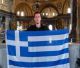 Viral Έλληνας που άνοιξε την ελληνική σημαία στην Αγία Σοφία!