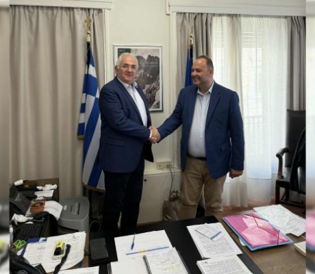 Θεσμική συνάντηση του Δημάρχου Γορτυνίας με τον Γενικό Γραμματέα Αυτοδιοίκησης του Υπουργείου Εσωτερικών