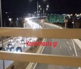 Σημειωτόν τα οχήματα στην εθνική οδό Αθηνών – Κορίνθου