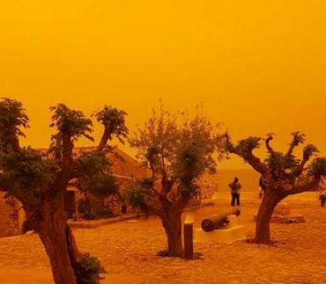 Μονεμβασία | Απόκοσμες εικόνες λόγω αφρικανικής σκόνης