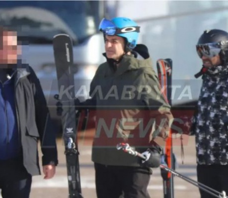 Στα Καλάβρυτα ο Κυριάκος Μητσοτάκης, επισκέφθηκε το χιονοδρομικό κέντρο