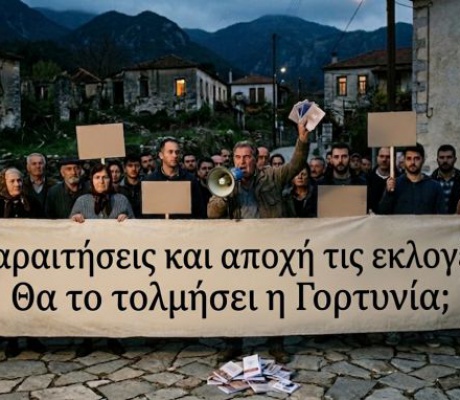 Παραιτήσεις και αποχή από τις εκλογές - Θα το τολμήσει η Γορτυνία;