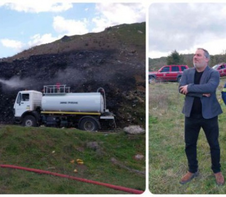 Υπό έλεγχο η φωτιά στο Πλάτωμα - Στην κατάσβεση και υδροφόρα του δήμου Τρίπολης