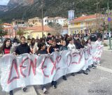 Πορεία για τα Τέμπη στο Λεωνίδιο (εικόνες)