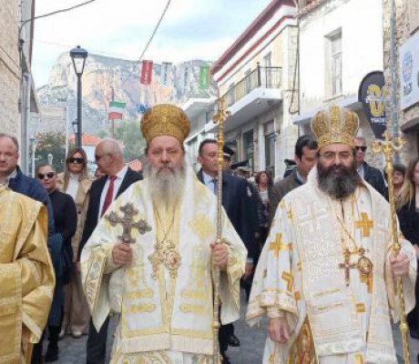 Εορτασμός των Εισοδίων της Θεοτόκου στο Λεωνίδιο - Υποδοχή της Ιεράς Εικόνας της Παναγίας της Έλωνας