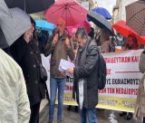 Τρίπολη | Πορεία διαμαρτυρίας και πανό ενάντια στις πειθαρχικές διώξεις κατά των εκπαιδευτικών (vd)