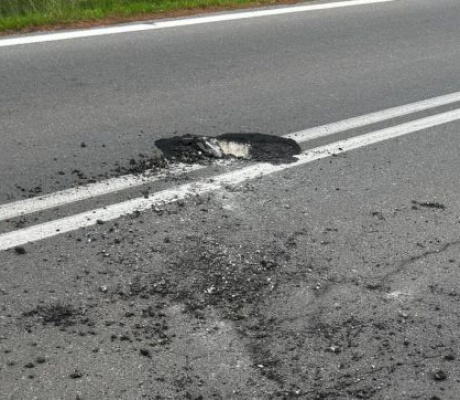 Πτώση βράχων και ζημιές στο δρόμο "Λεωνιδίου - Άστρους" (εικόνες)