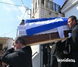 Το τελευταίο αντίο στον Δημήτρη Τσιγκούνη στο Λεωνίδιο (εικόνες)